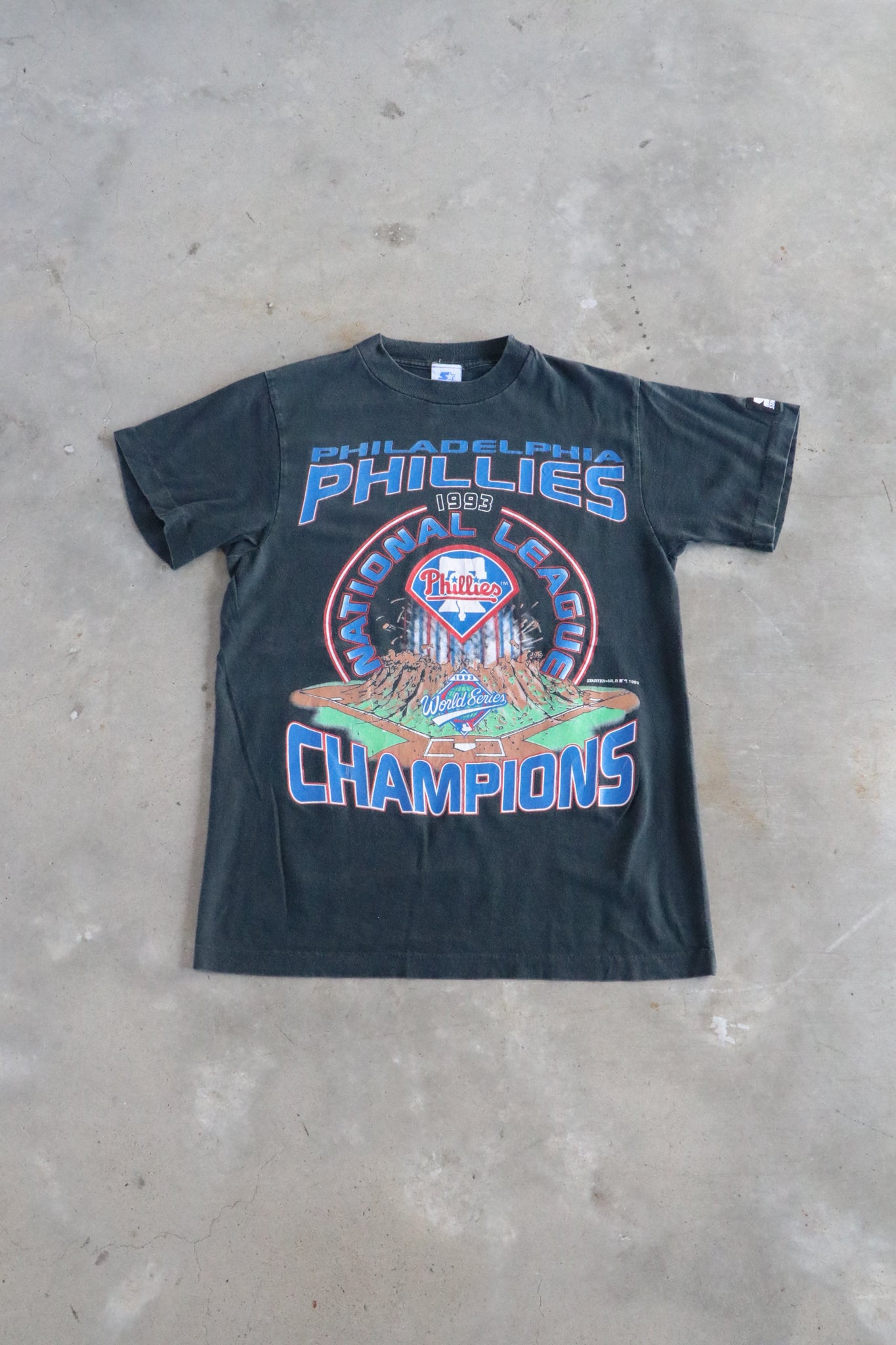 Vintage 1993 MLB Phillies Champions Tee Medium