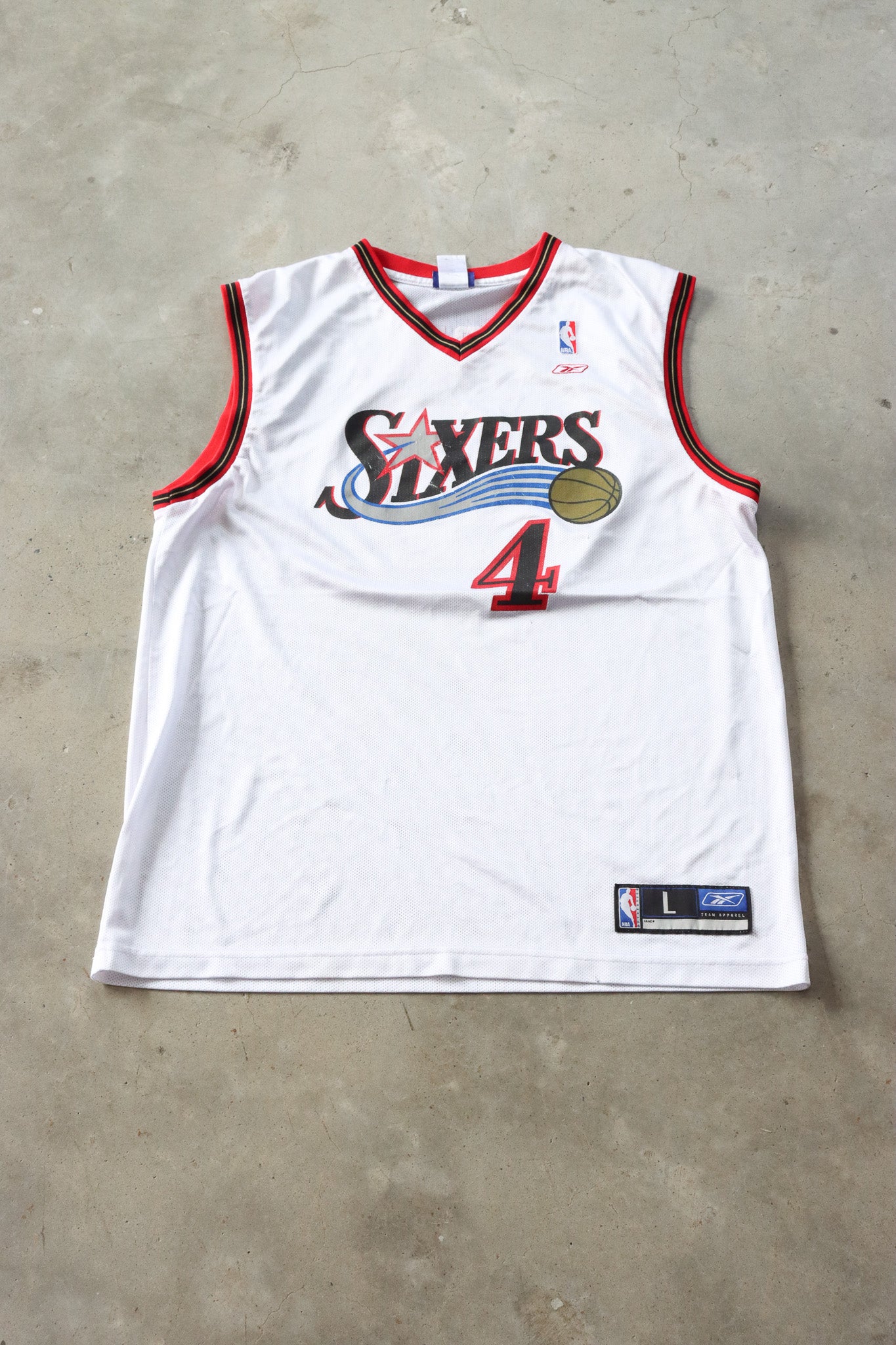 Vintage Sixers NBA Jersey Large