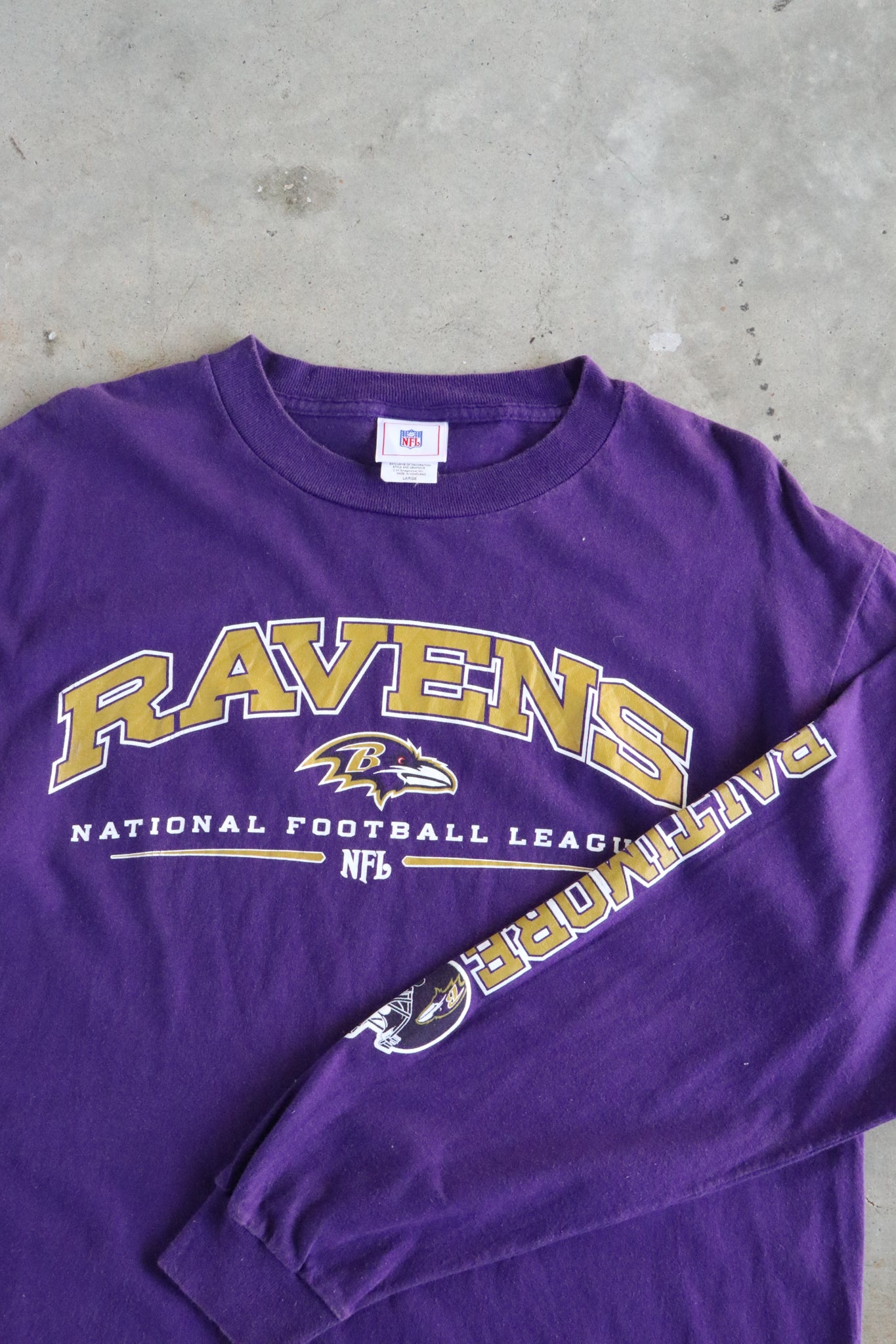 Vintage NFL Baltimore Ravens Long Sleeve Tee Large