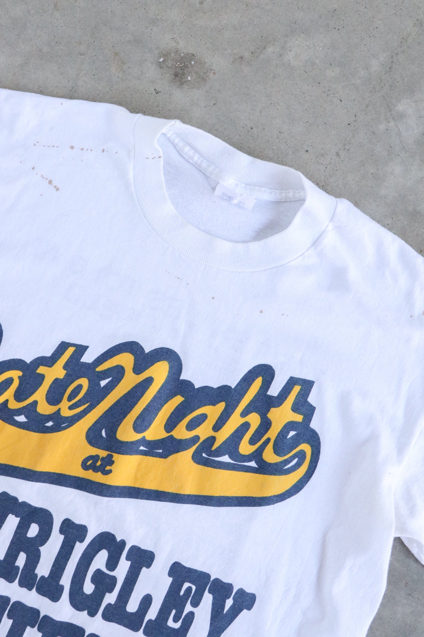 Vintage Late Night at Wrigley Field Tee Large