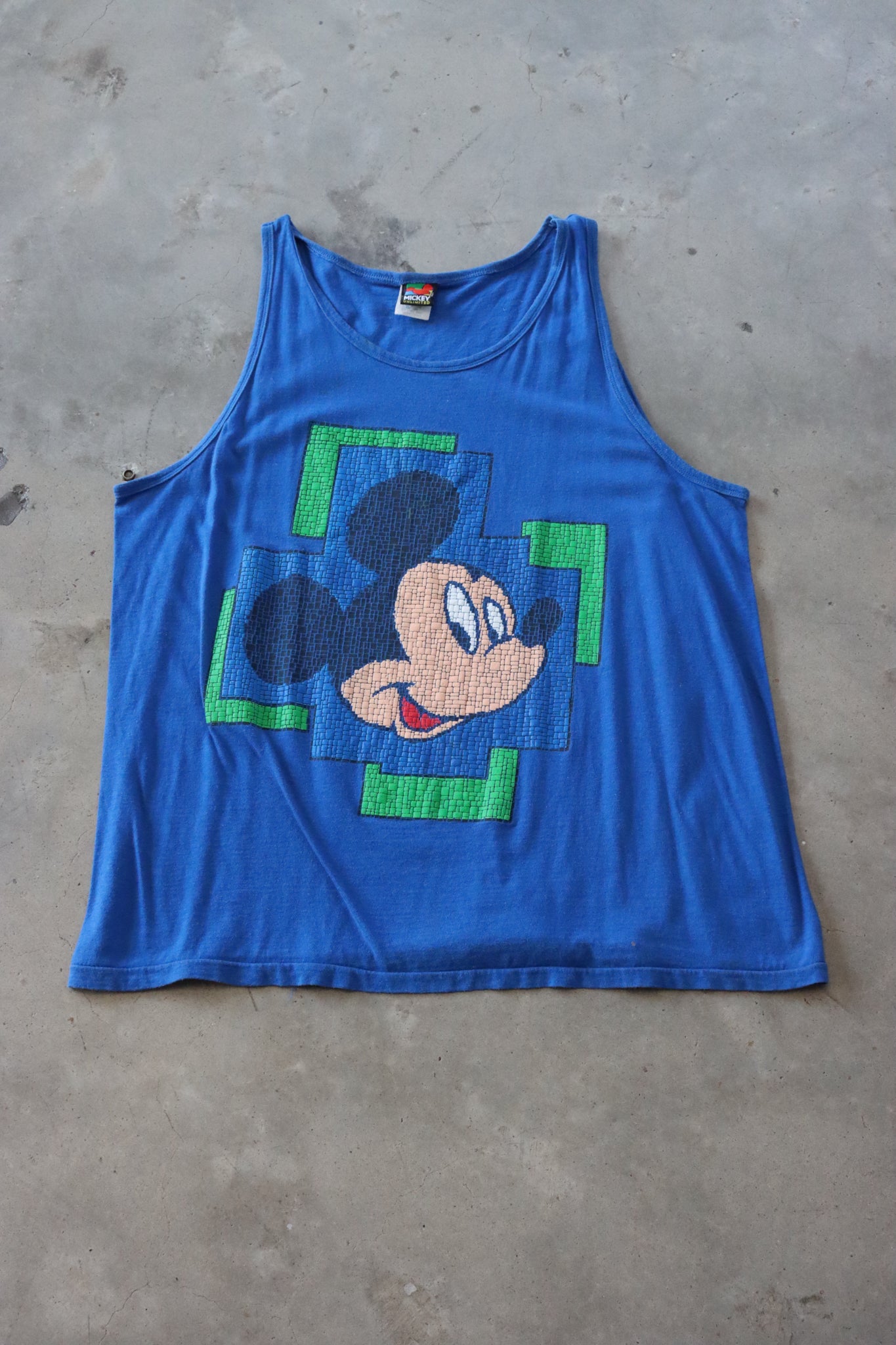 Vintage Mickey Mouse Singlet Large