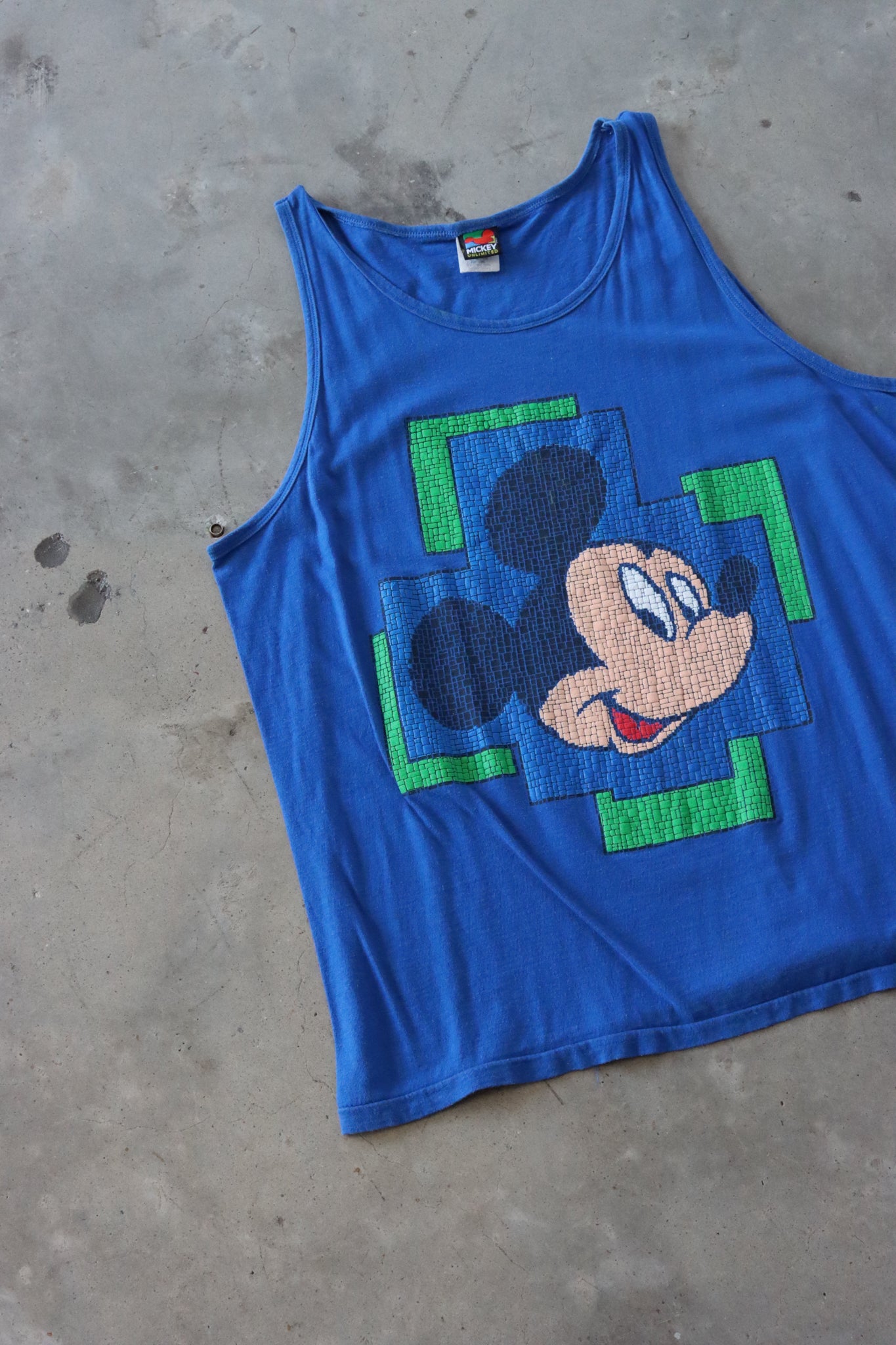 Vintage Mickey Mouse Singlet Large