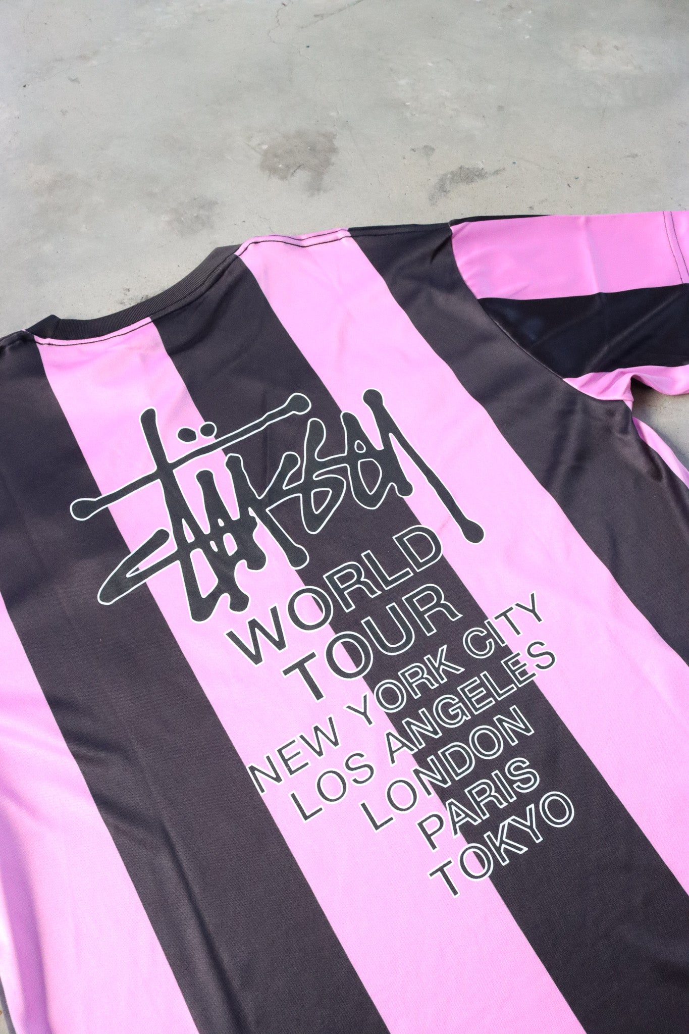 Stussy Pink Soccer Jersey