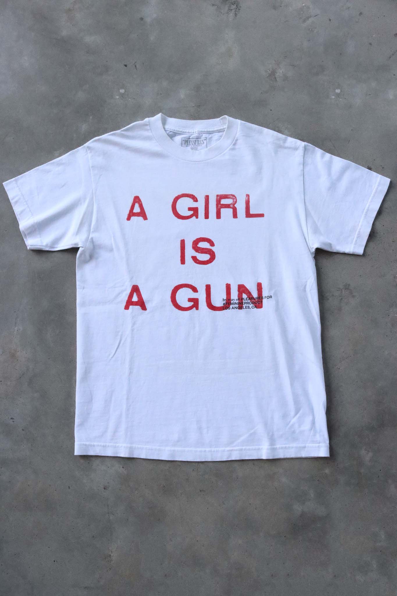 Pleasures 'A Girl Is A Gun' Tee White