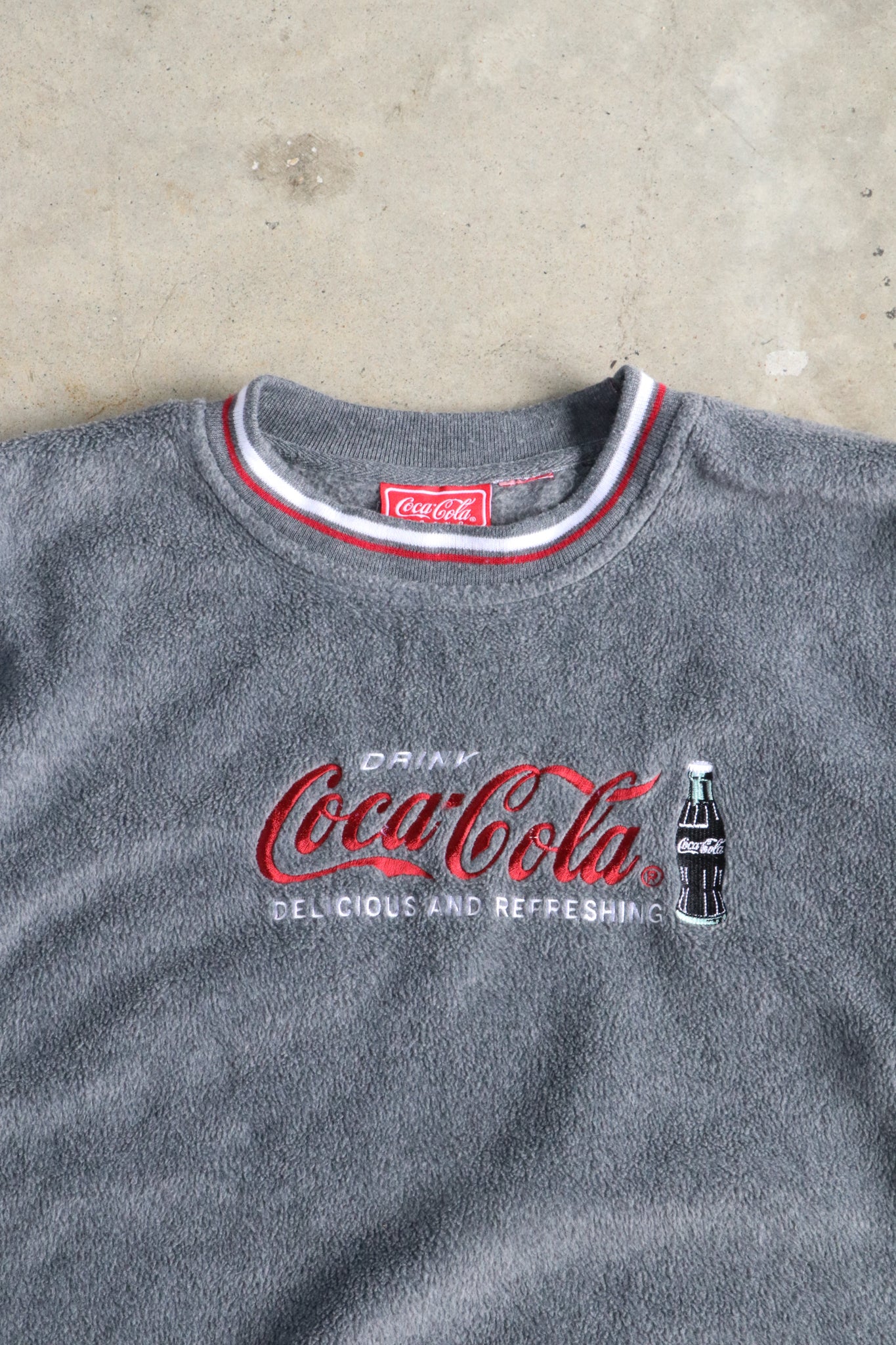 Vintage Coca Cola Fleece Sweater Small