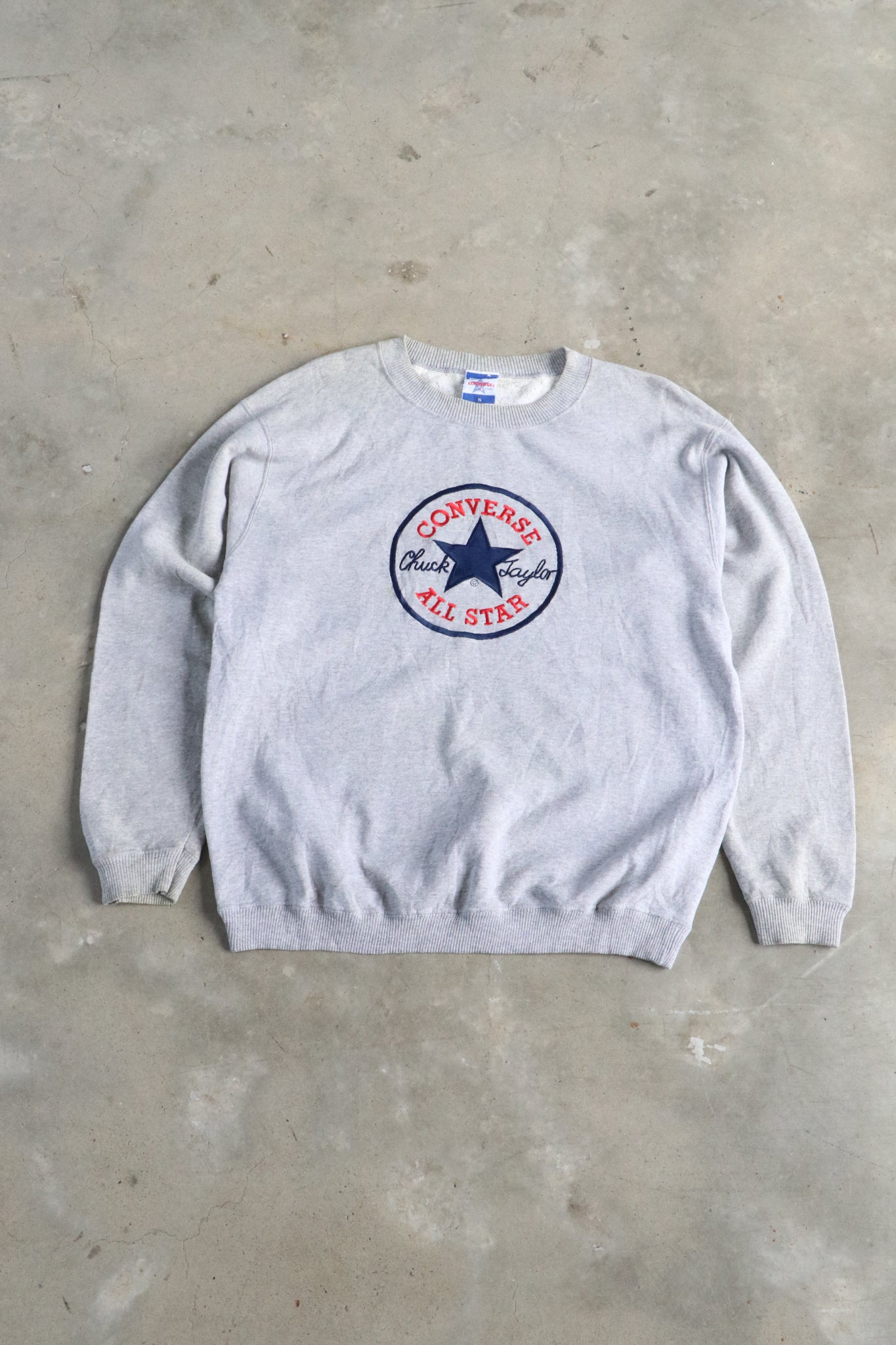 Vintage Converse All Star Embroided Sweater Large