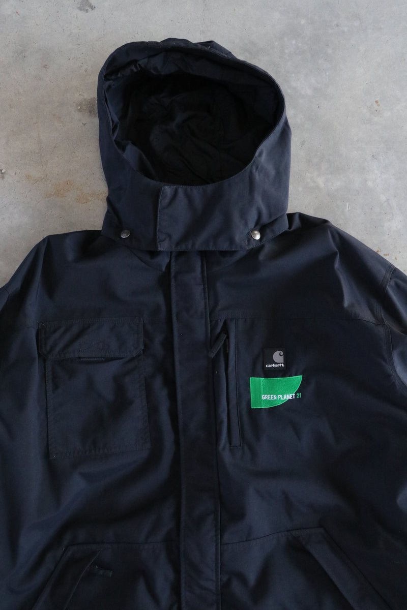 Vintage Carhartt Green Planet '21 Rain Jacket XL
