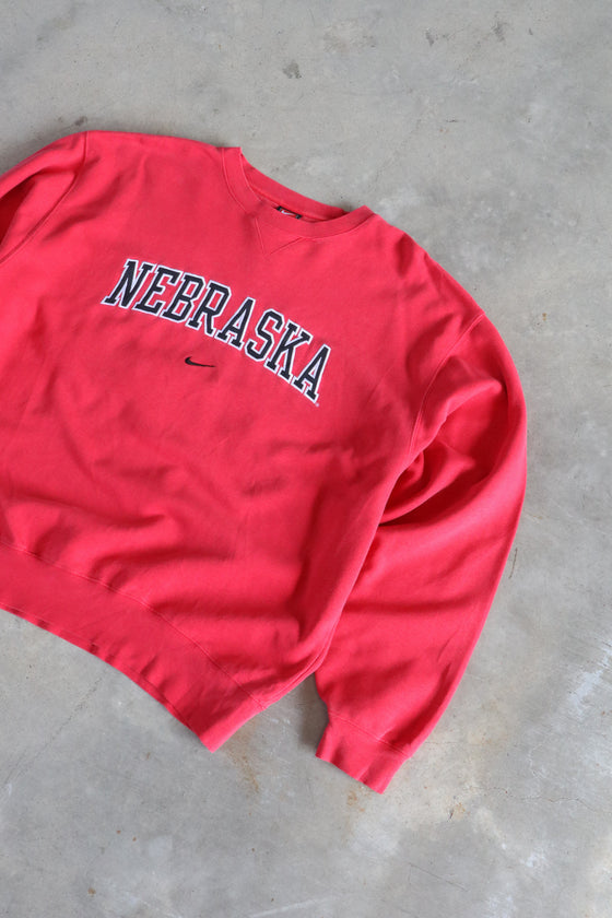 Vintage Nike Nebraska Embroidered Sweater Large