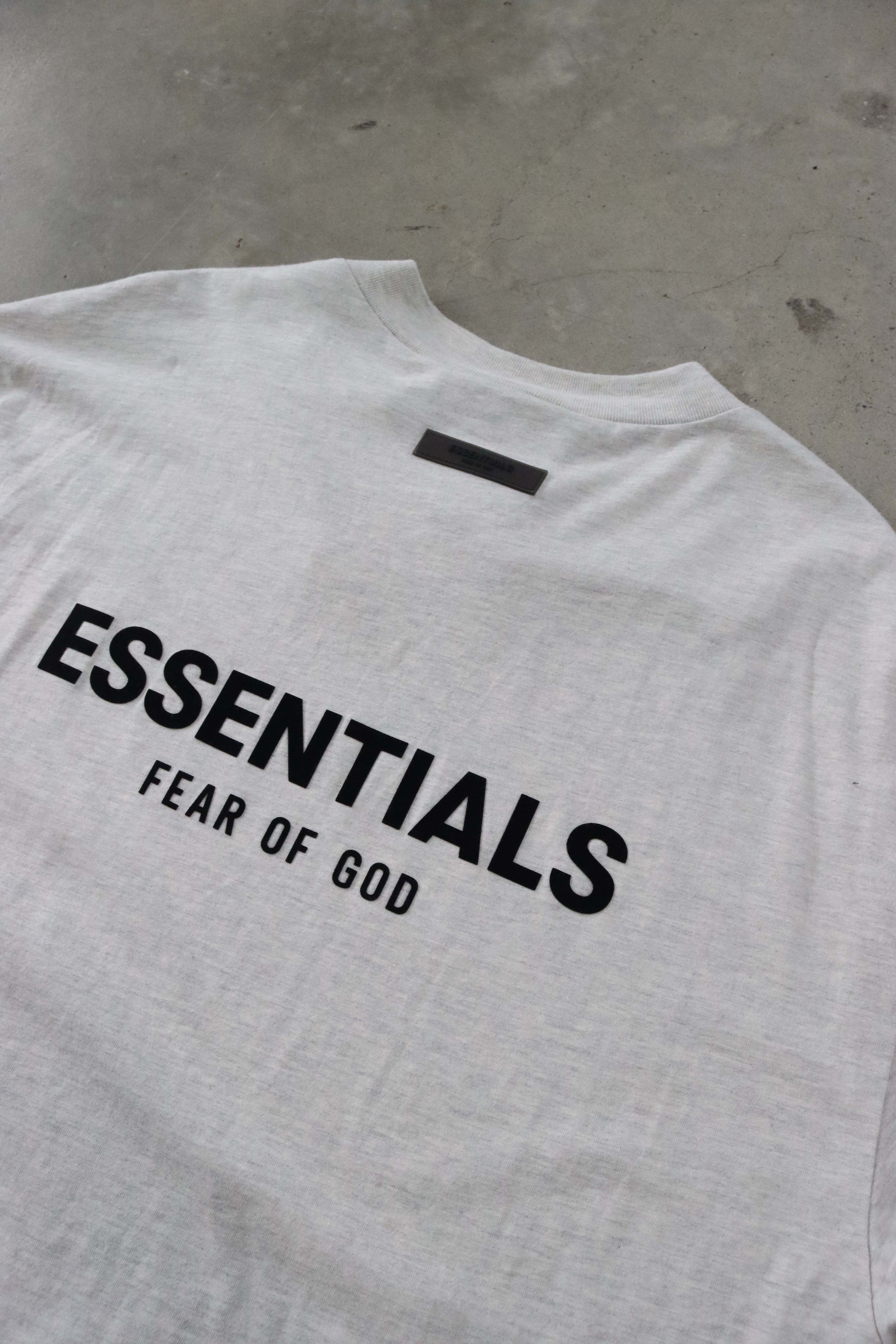 Fear of God Essentials Light Oatmeal Tee