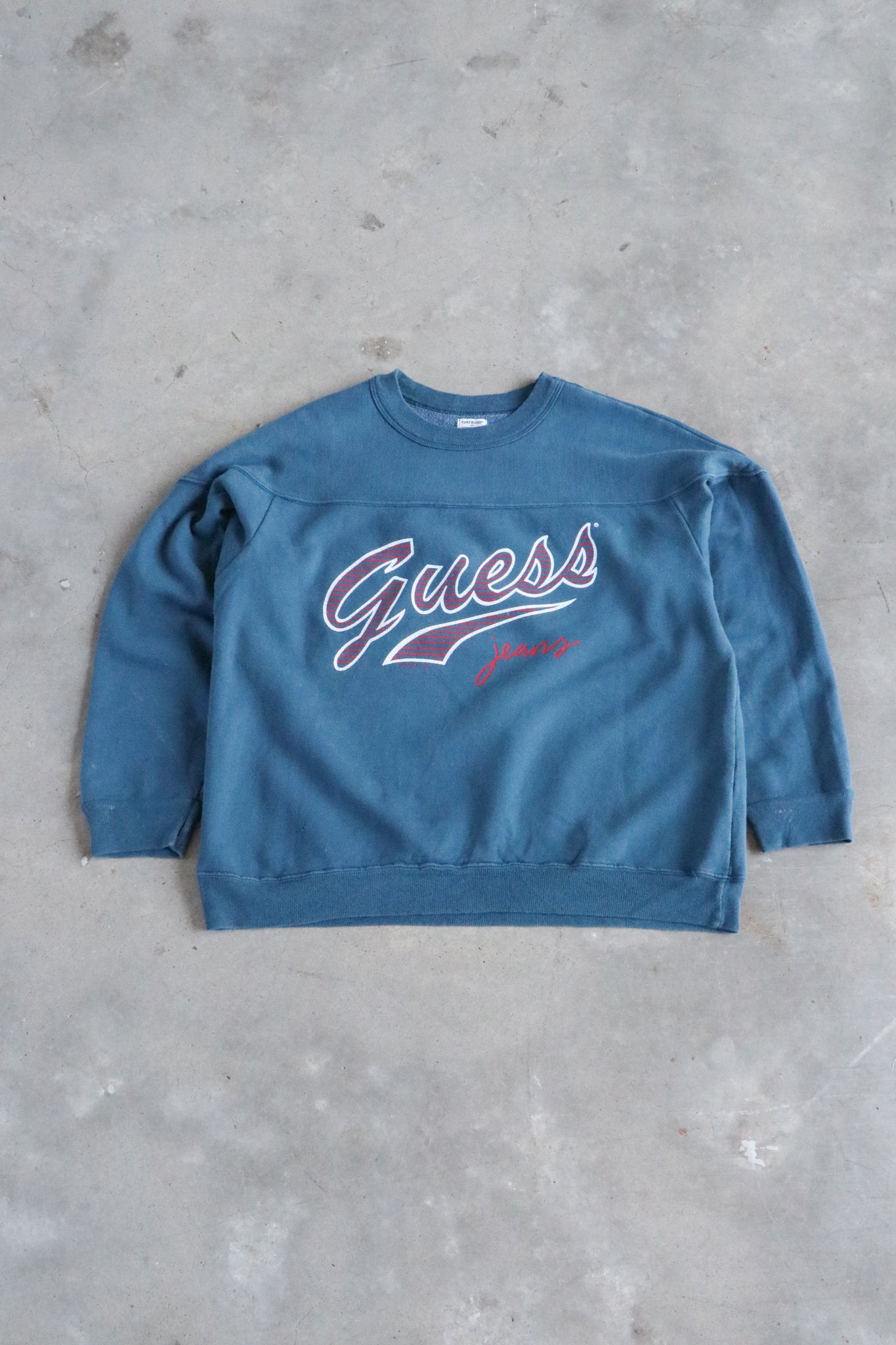 Vintage Guess Spellout Sweater Small