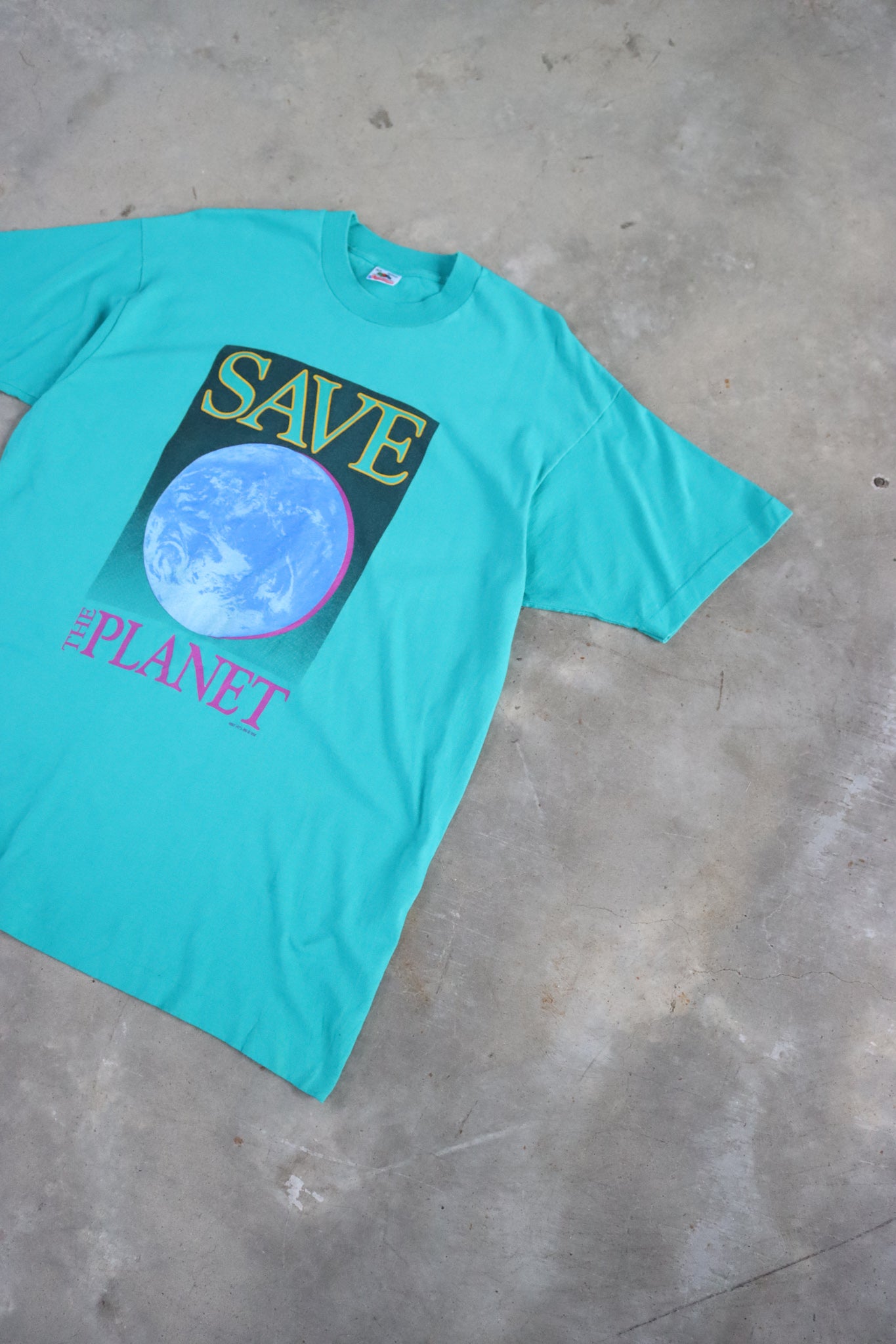 Vintage 1992 Save the Planet Tee XL