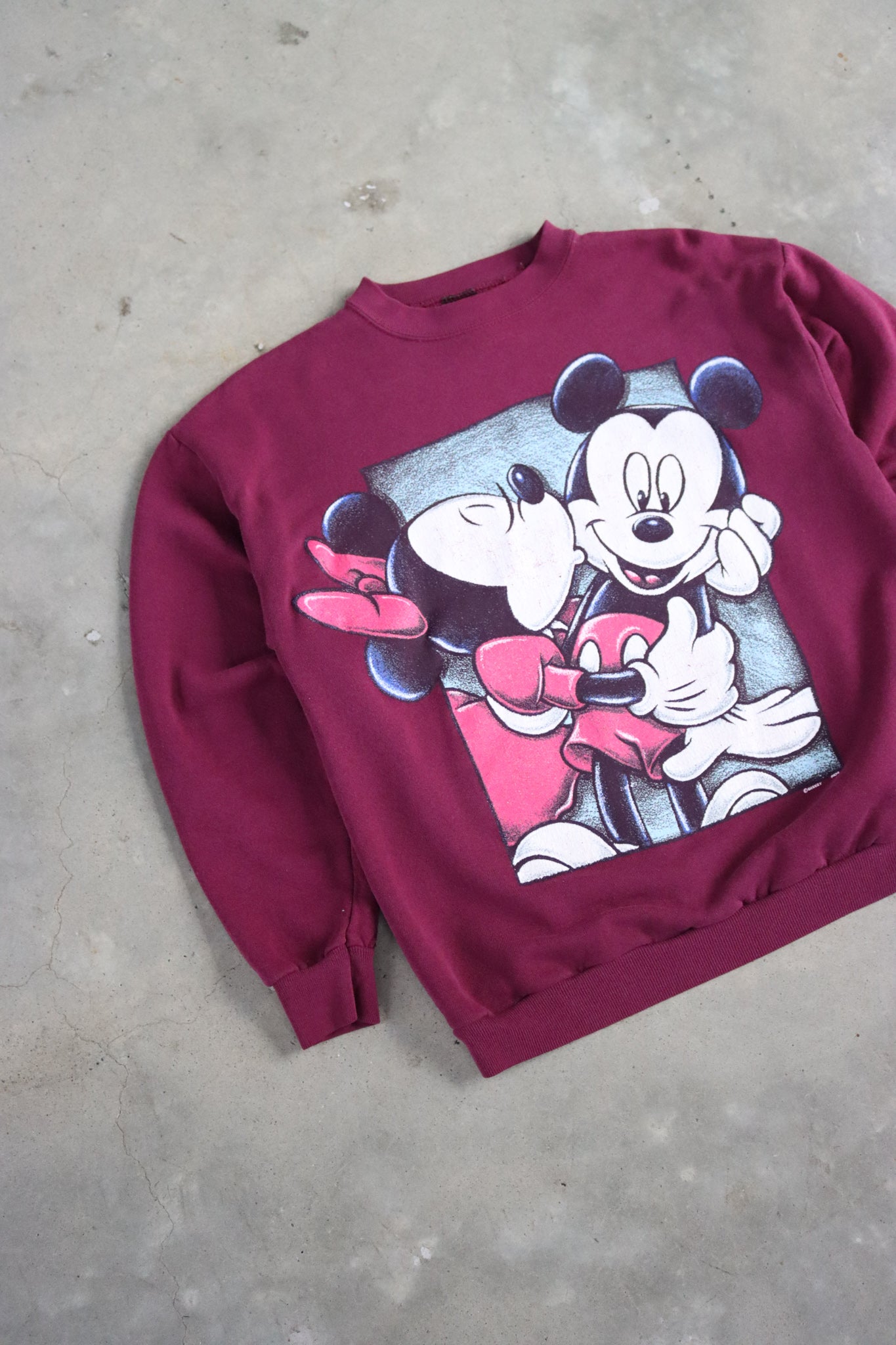Vintage Mickey & Minnie Sweater Medium